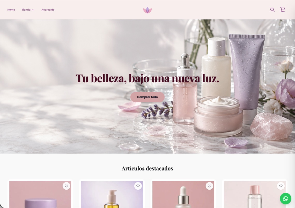 Una tienda de belleza hecha con Qpayshop